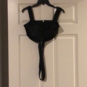 Black crop top